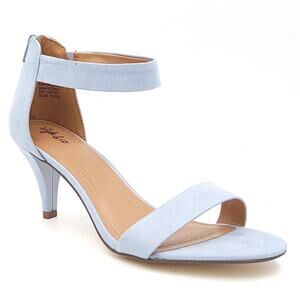 Style & Co Women Ankle Strap Sandals Paycee Size US 10.5M Light Blue Microsuede